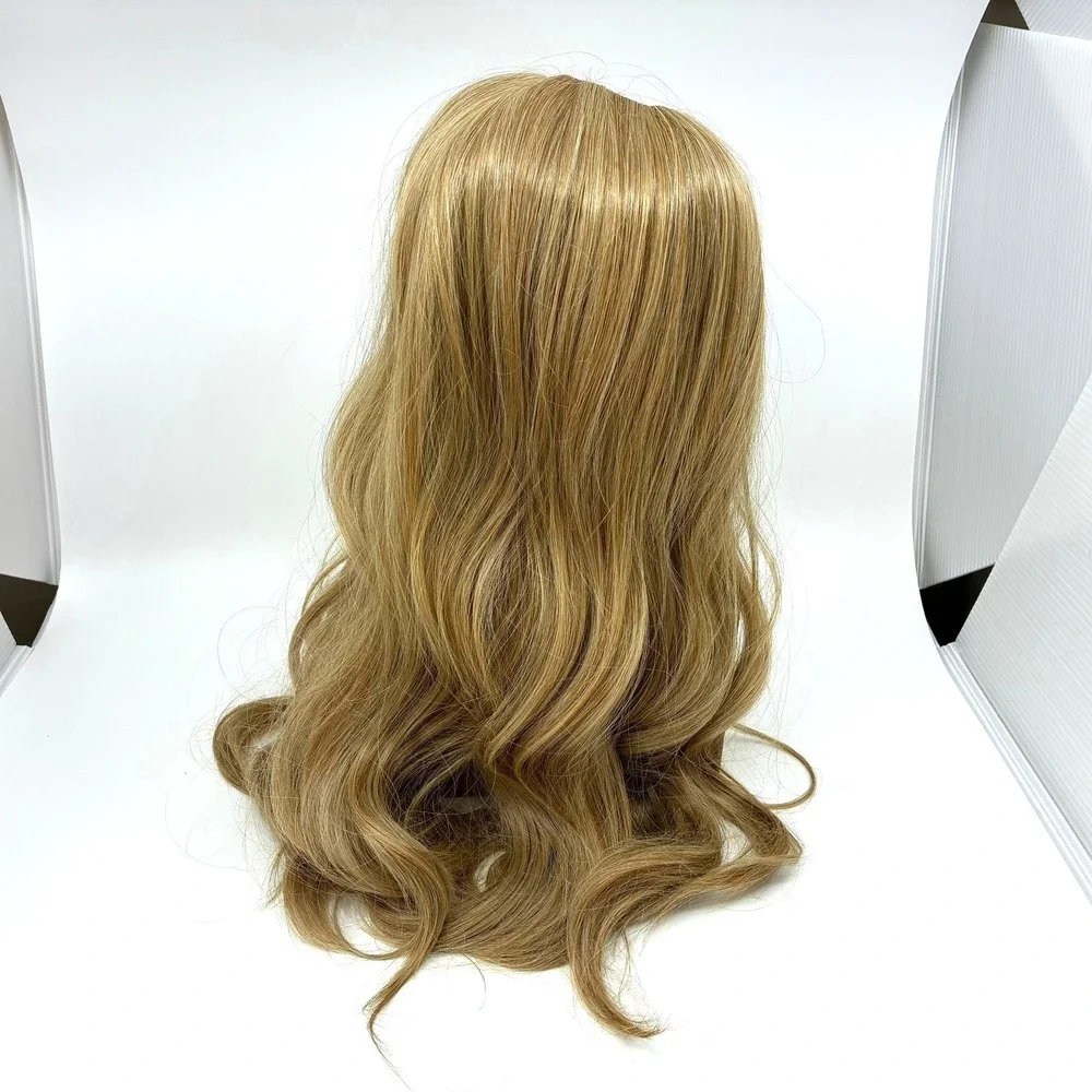 U Part Wig 100% Remy Human Hair #12 Dirty Blonde Wavy Clip In Extensions NWOT